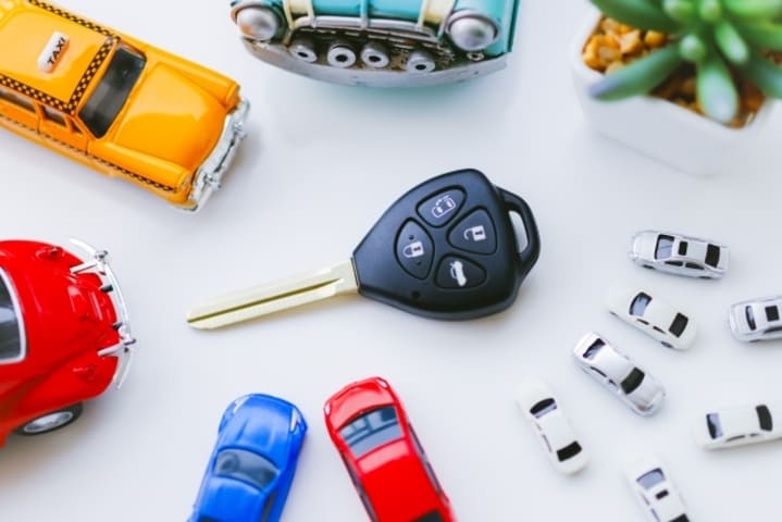 車の鍵の画像