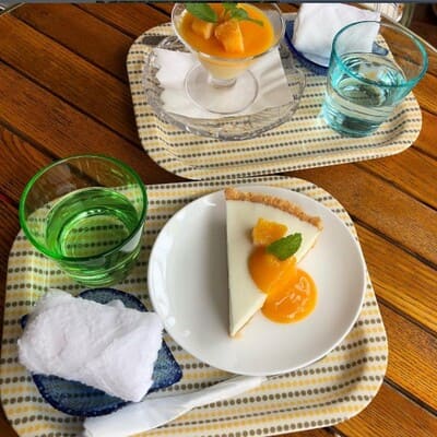 すくばりテラスのマンゴーパフェの画像